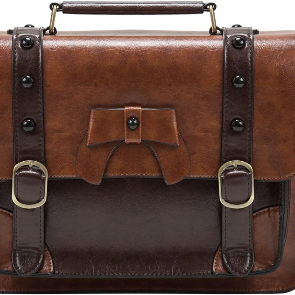 Vintage Crossbody Messenger Bag Satchel Purse Handbag Briefcase for Women